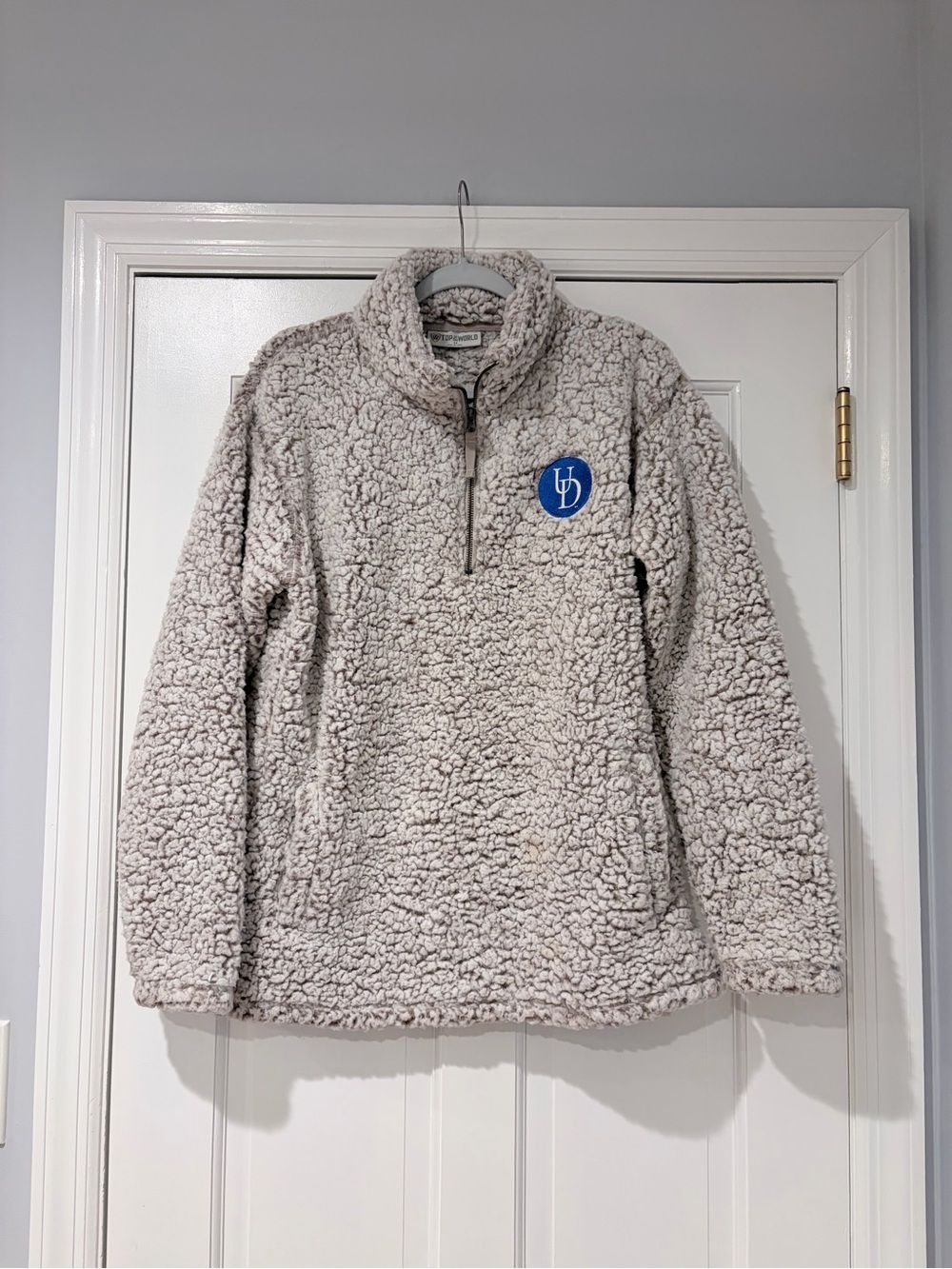 University of Delaware UD Sherpa Fleece Quarter Zip Pullover Medium